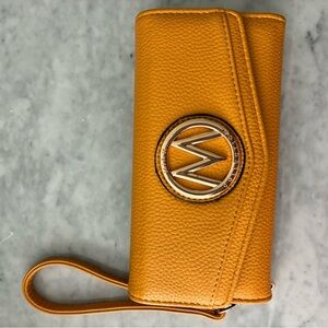 Elegant Orange Wristlet Clutch